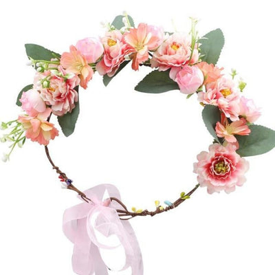 couronne de fleurs champetre pour mariage