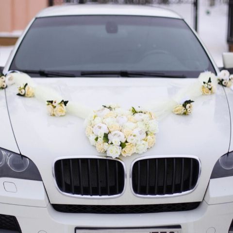 Décoration de voiture pour mariage champêtre | Jarretière Janot